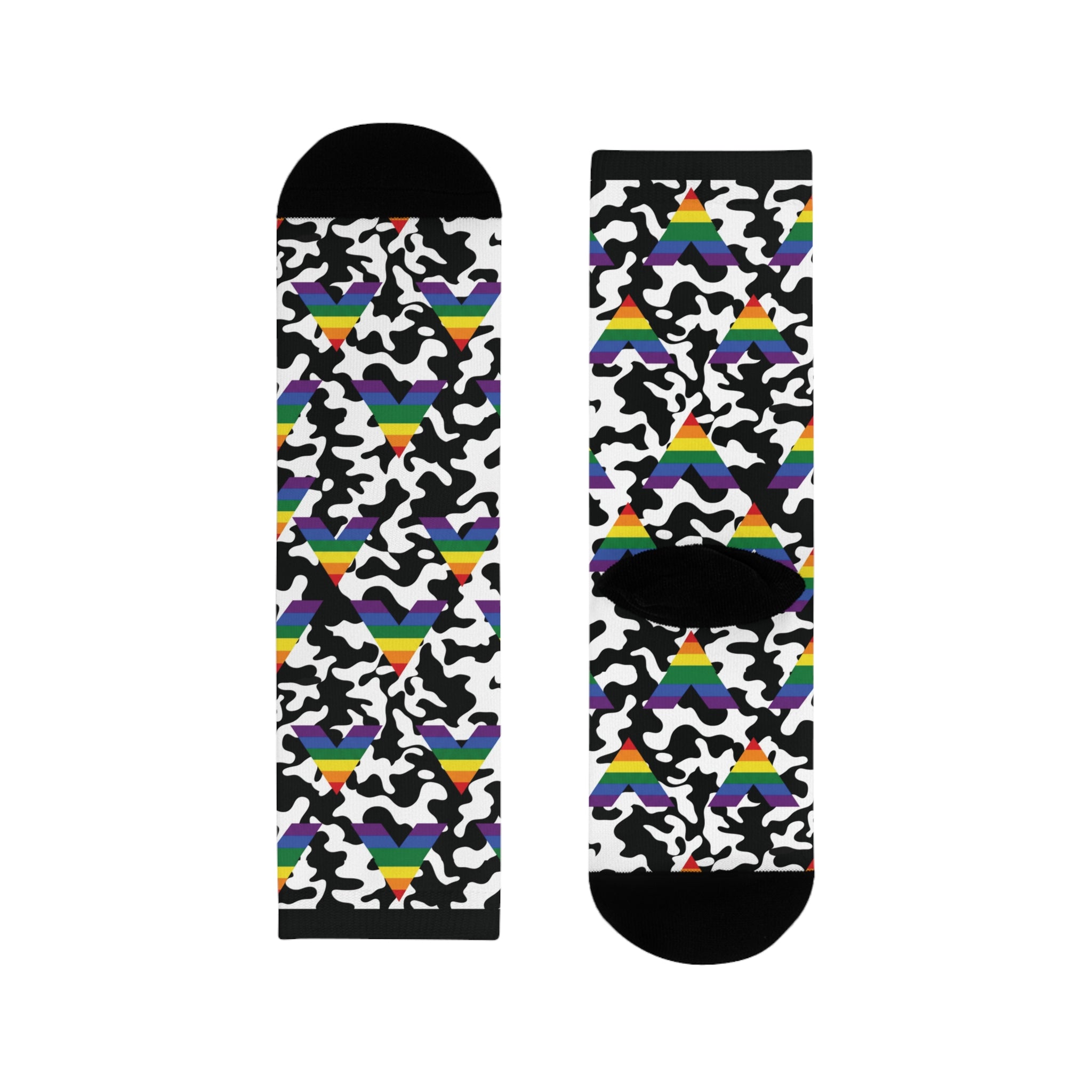 Straight Ally Flag Camo Socks