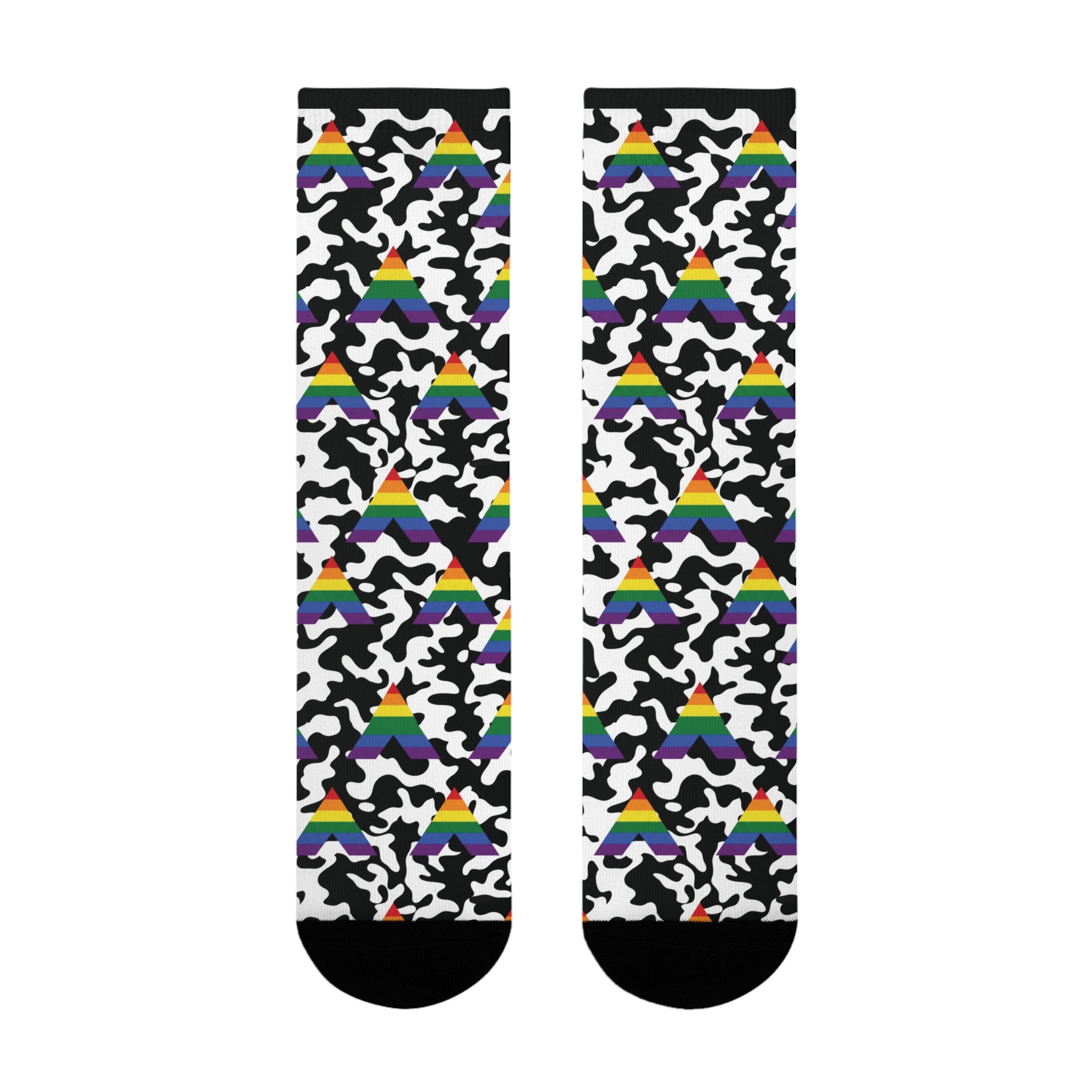 Straight Ally Flag Camo Socks