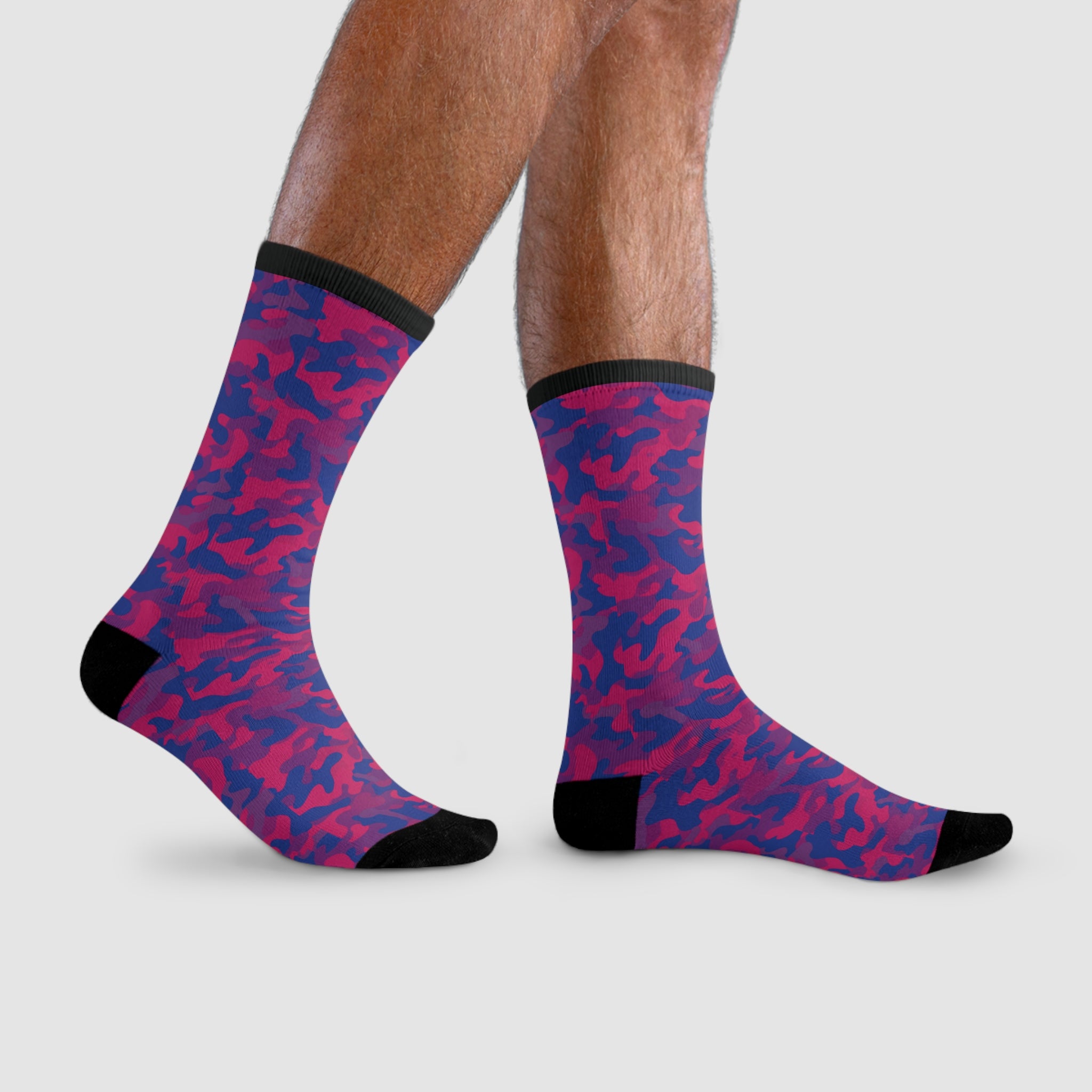 Bisexual Flag Camo Socks
