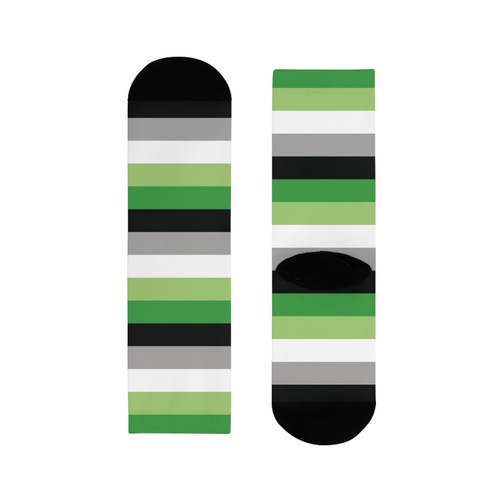 Aromantic Flag Socks