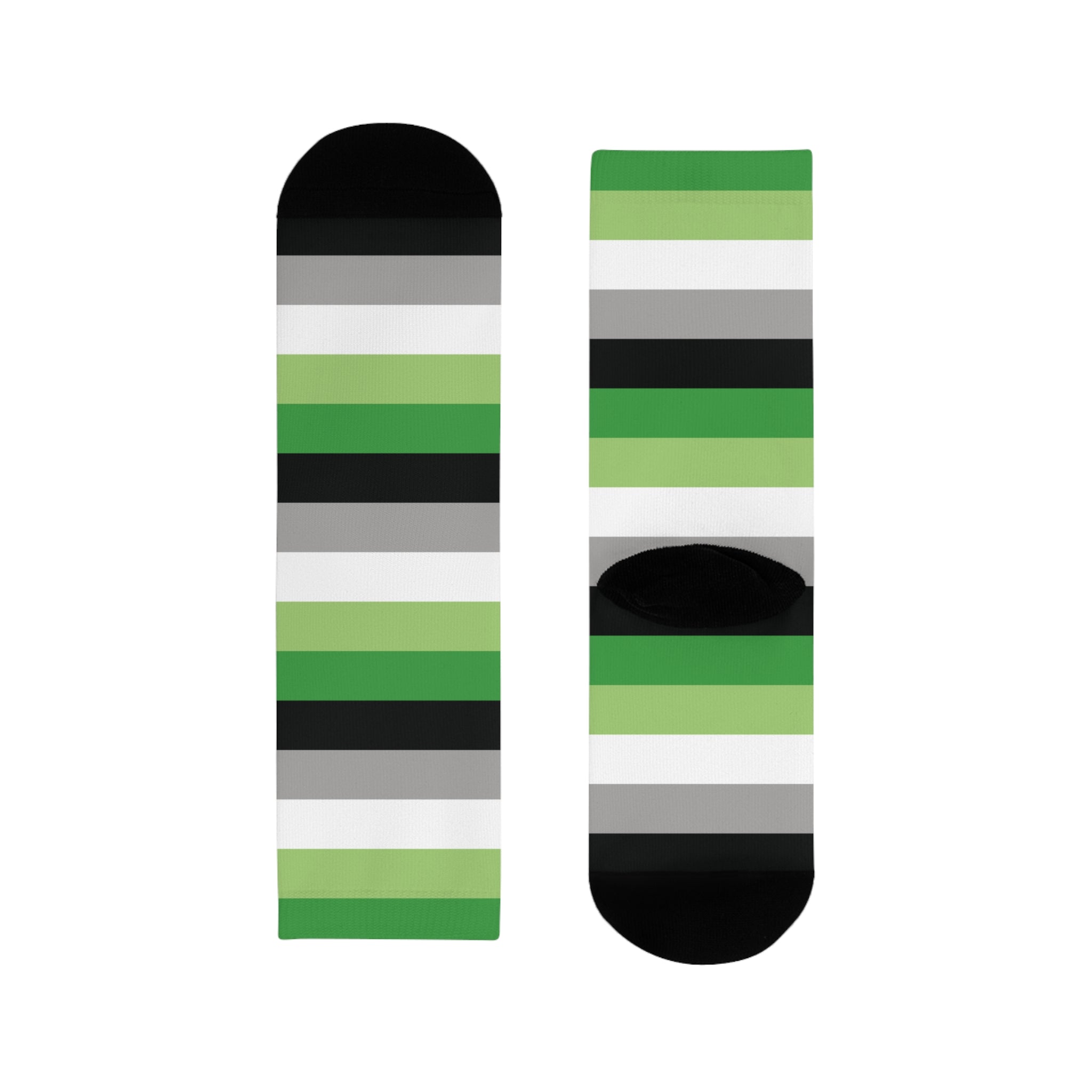 Aromantic Flag Socks