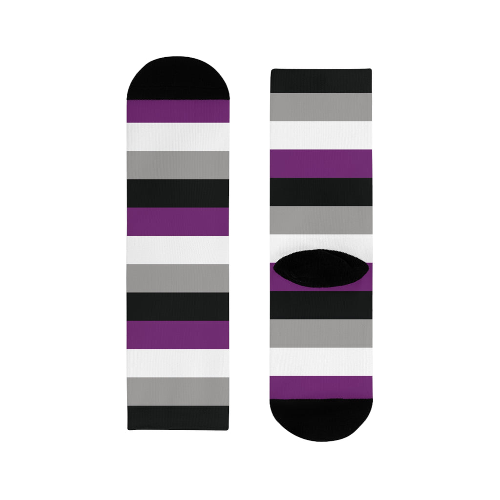 Asexual Flag Socks