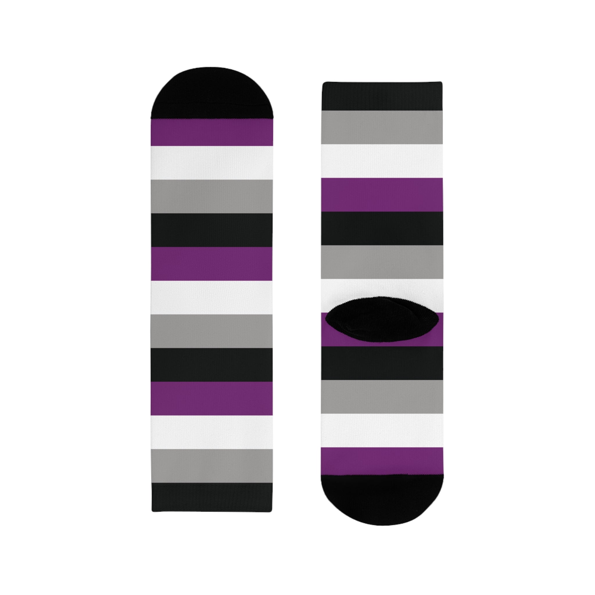 Asexual Flag Socks