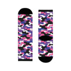 Genderfluid Flag Camo Socks