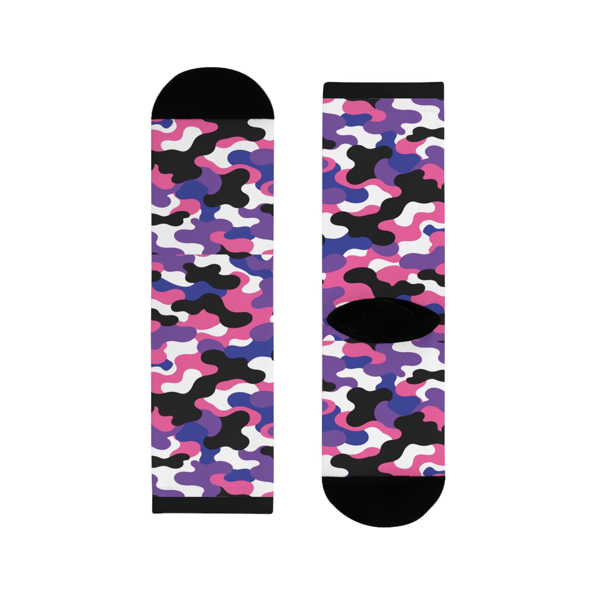 Genderfluid Flag Camo Socks