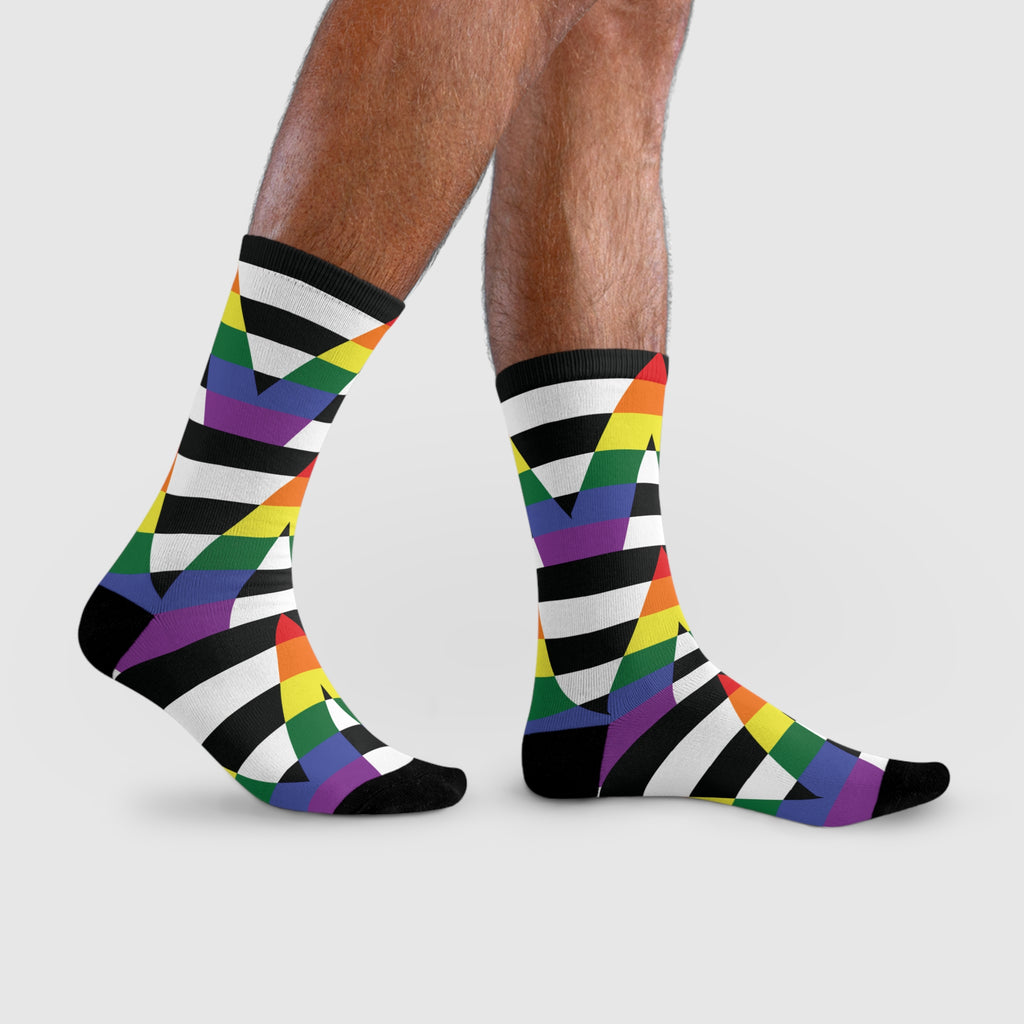 Straight Ally Flag Socks
