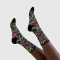 LGBT Flag Ribbon Socks