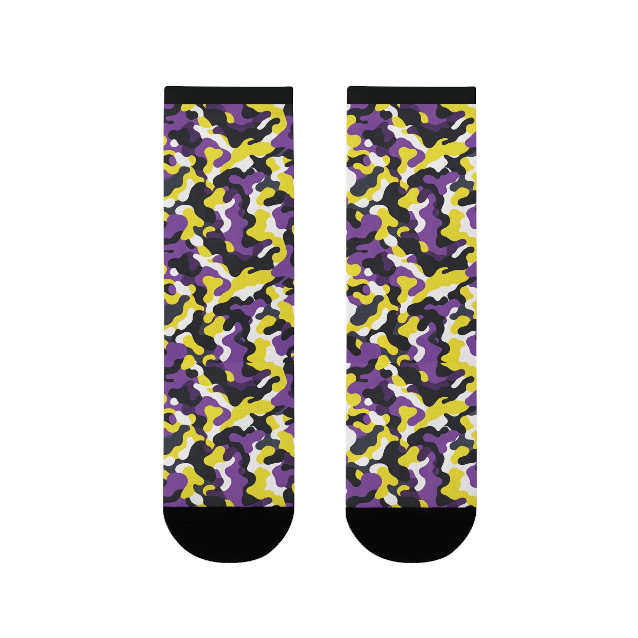Non Binary Flag Camo Socks