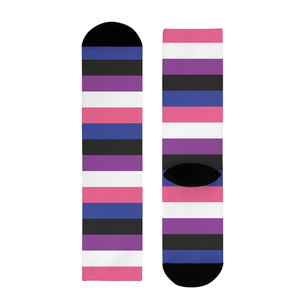 Genderfluid Flag Socks