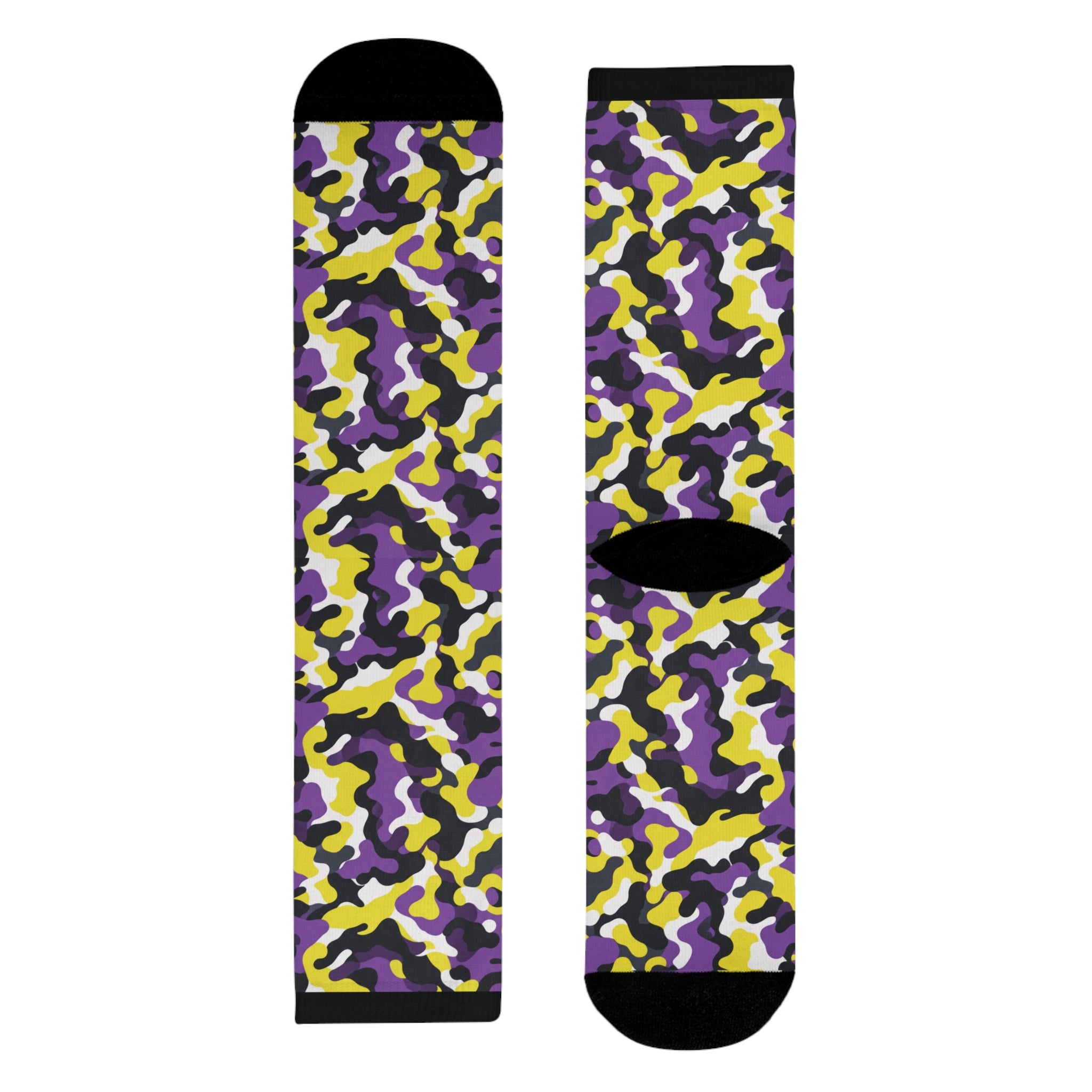 Non Binary Flag Camo Socks