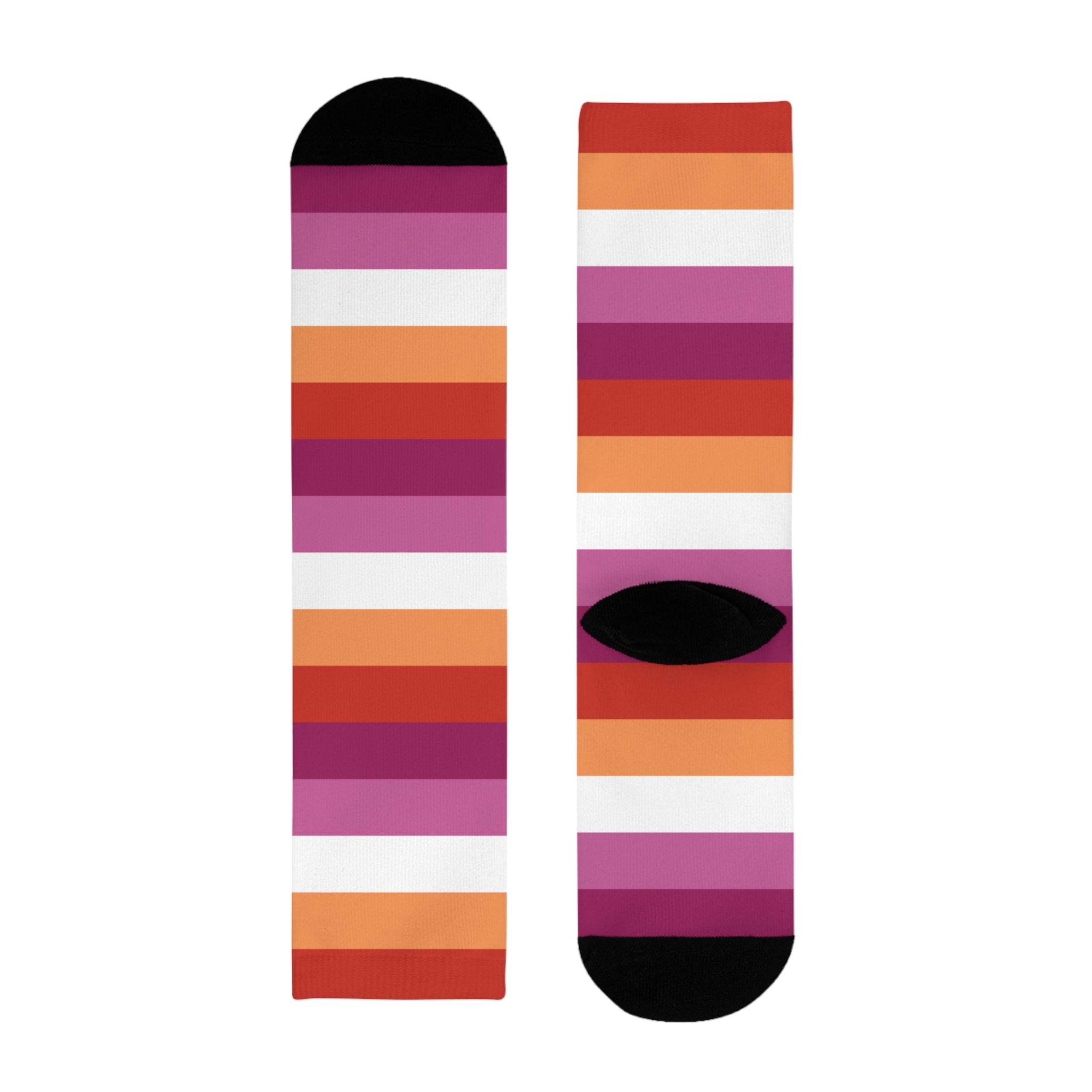 Lesbian Flag Socks