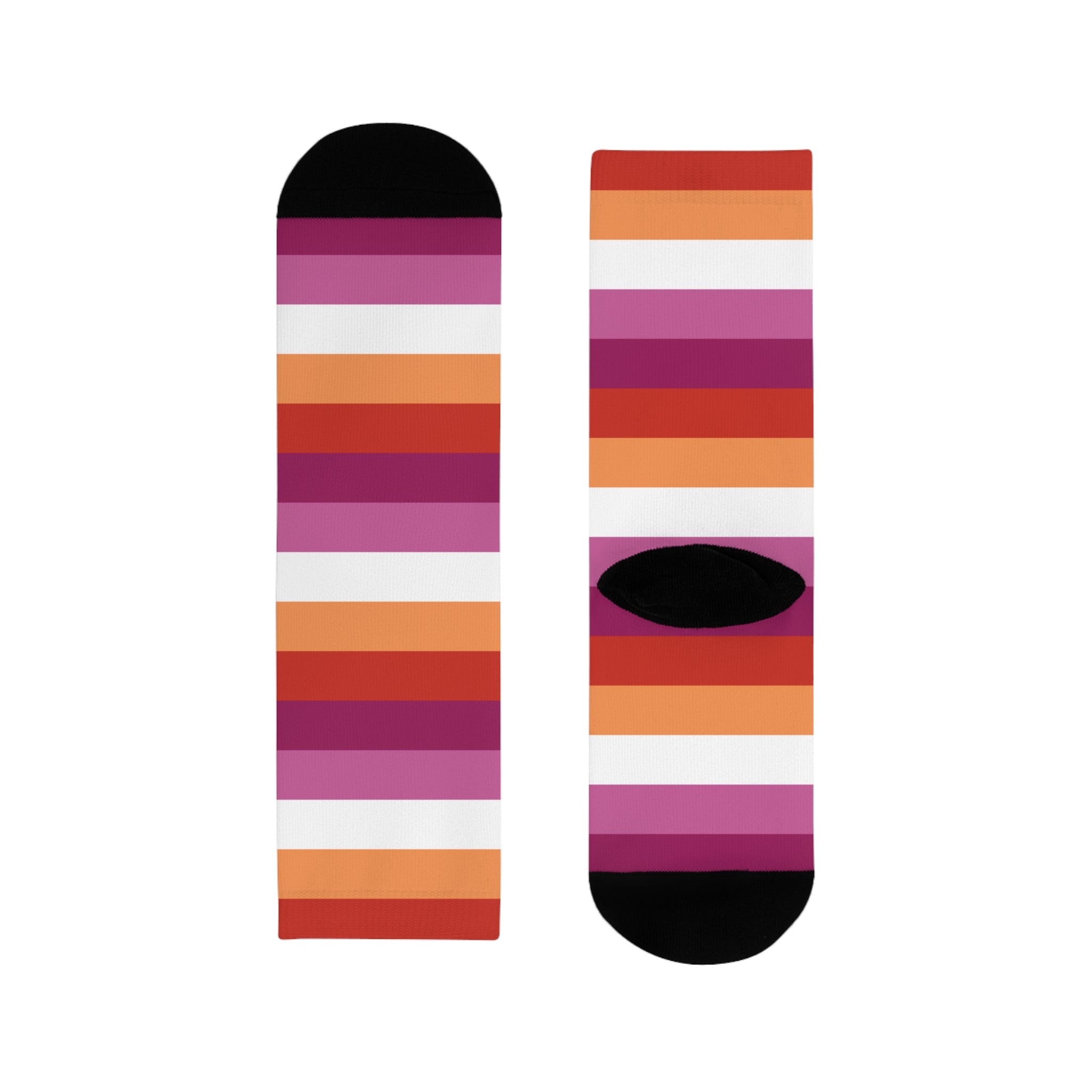 Lesbian Flag Socks