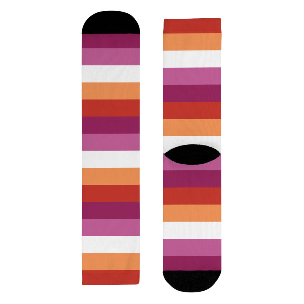Lesbian Flag Socks