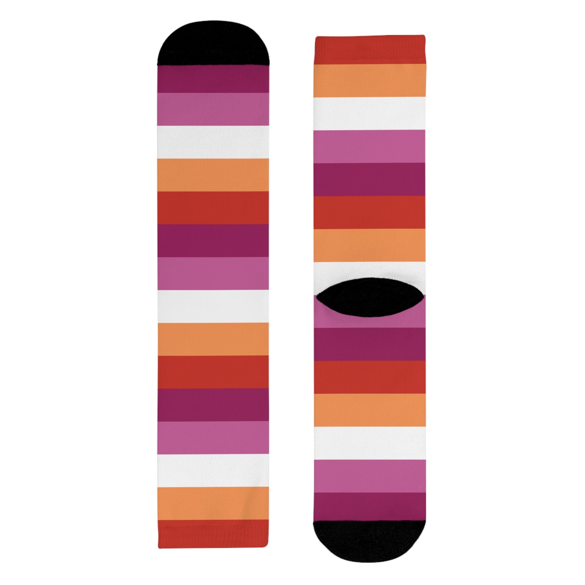 Lesbian Flag Socks
