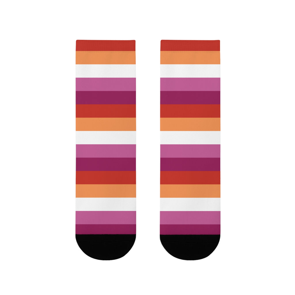 Lesbian Flag Socks