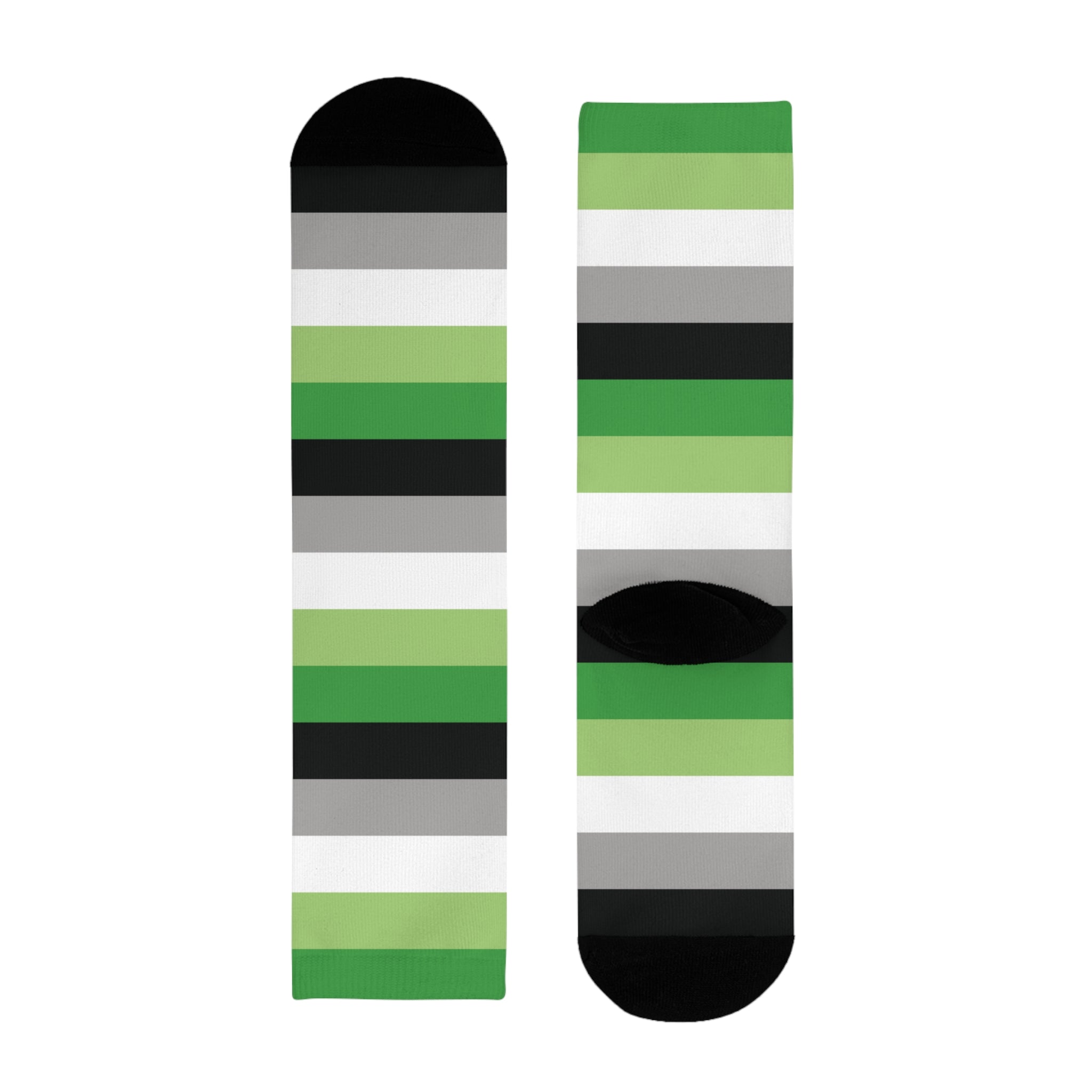 Aromantic Flag Socks