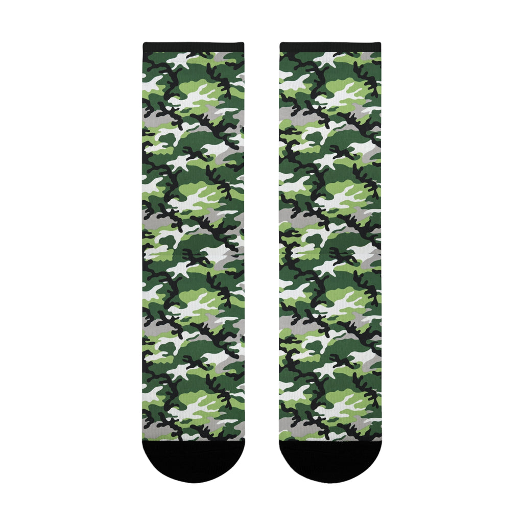 Aromantic Flag Camo Socks
