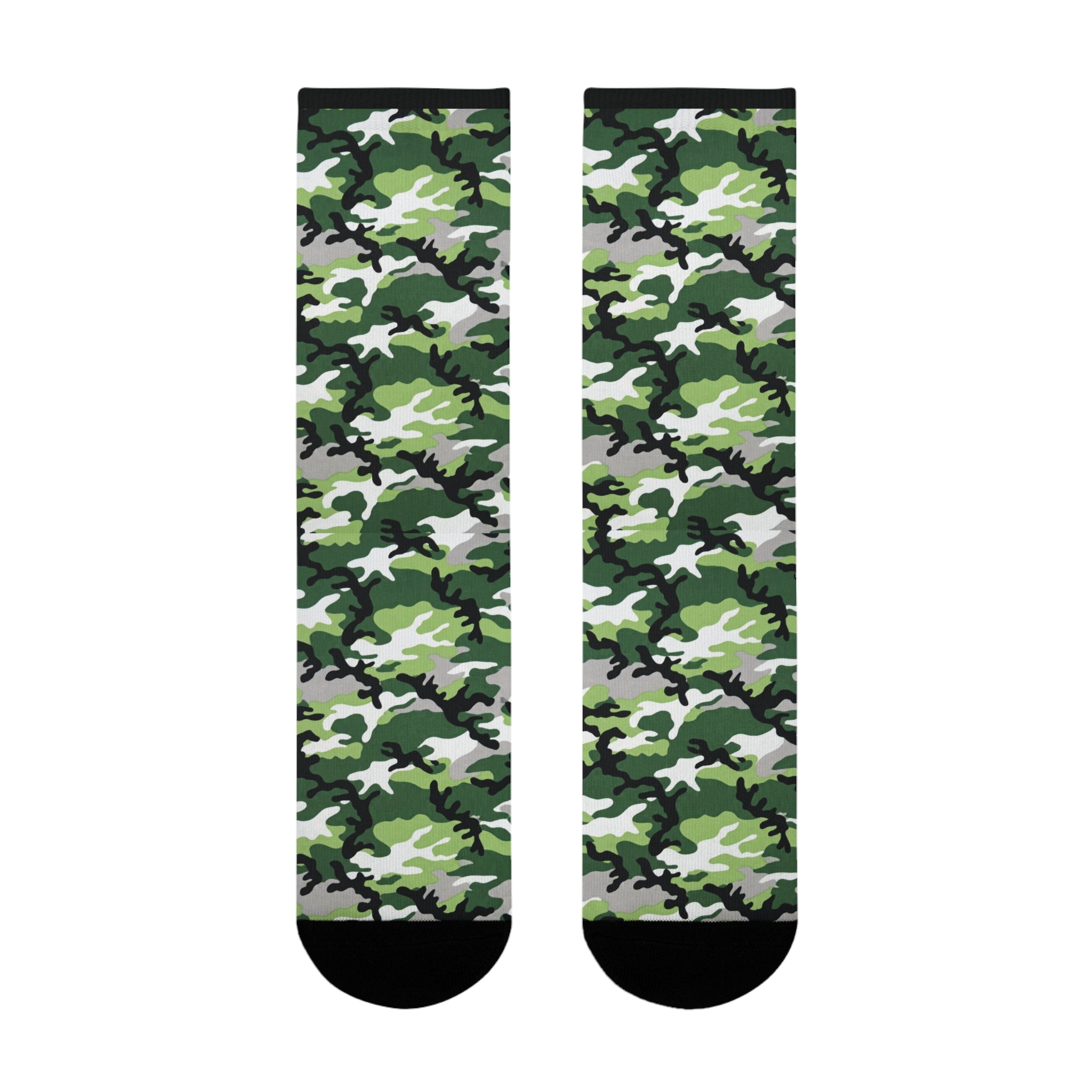 Aromantic Flag Camo Socks