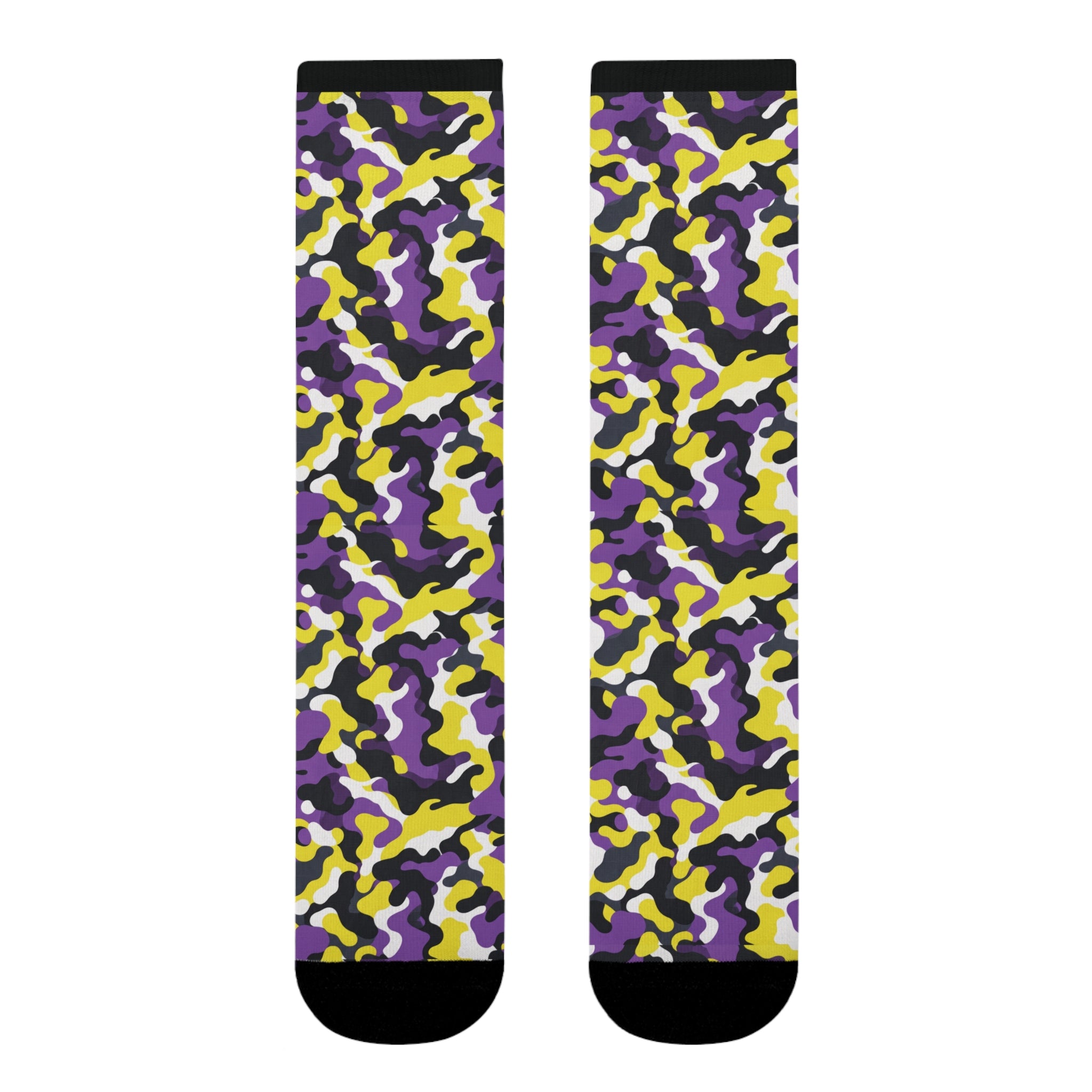 Non Binary Flag Camo Socks