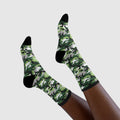 Aromantic Flag Camo Socks
