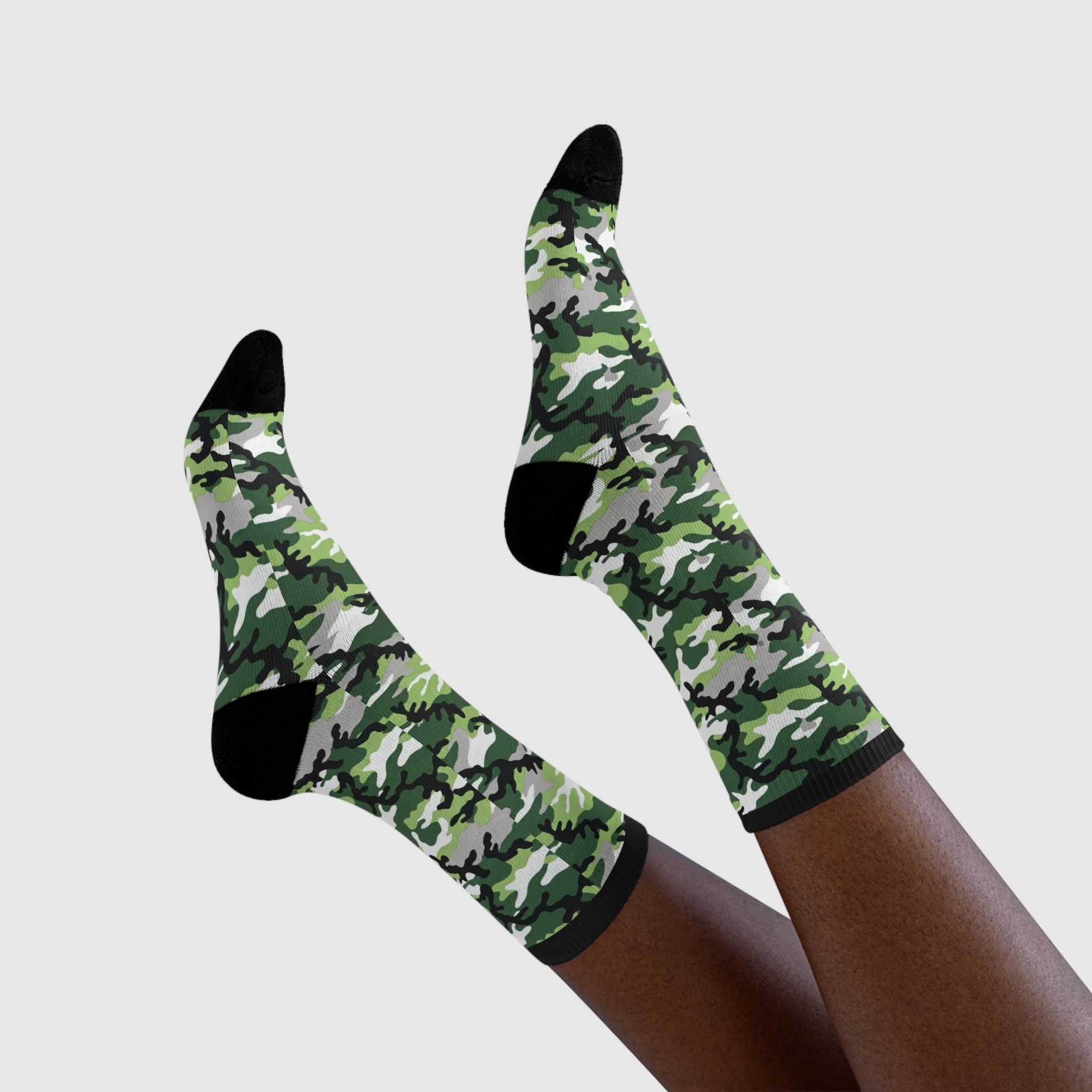 Aromantic Flag Camo Socks