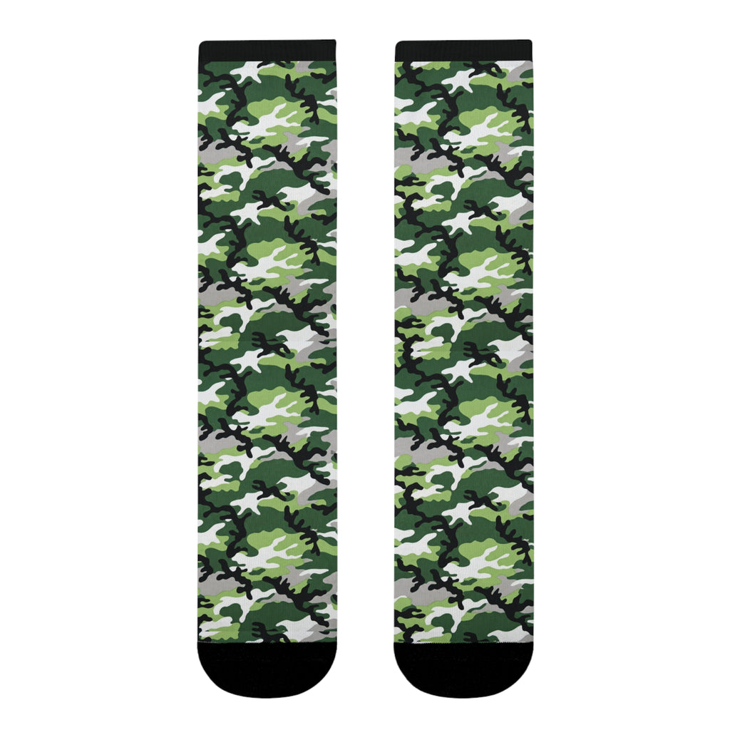Aromantic Flag Camo Socks