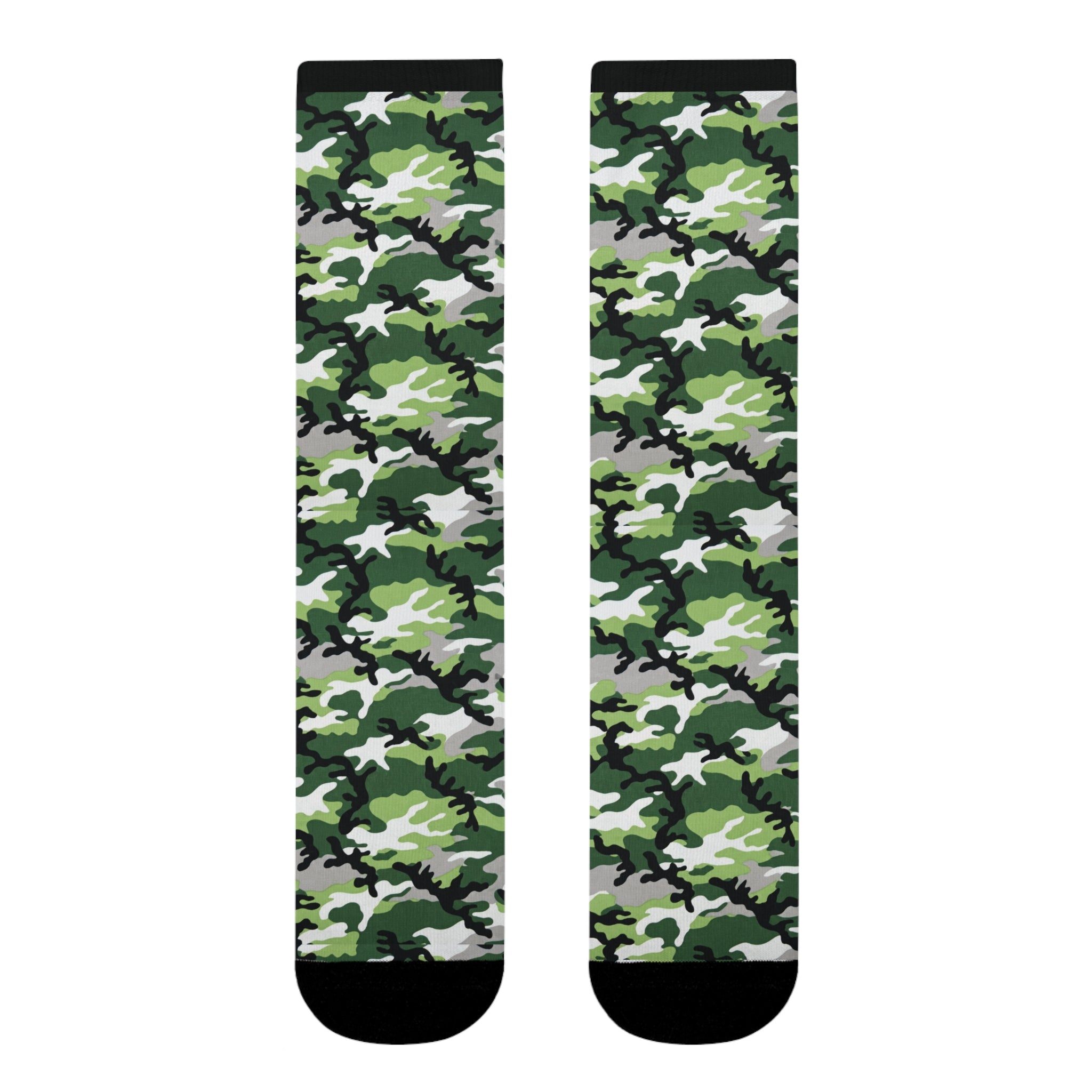 Aromantic Flag Camo Socks