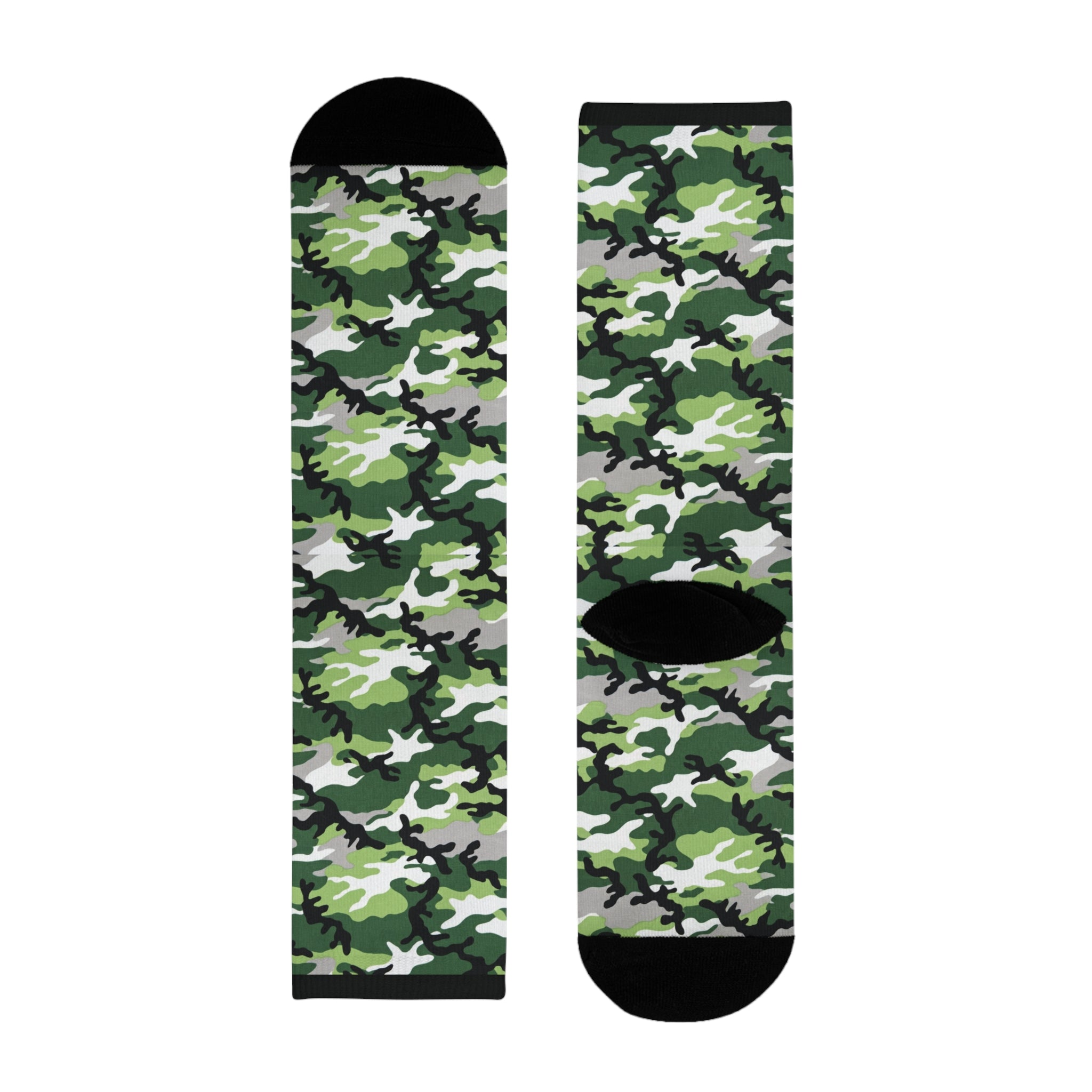 Aromantic Flag Camo Socks