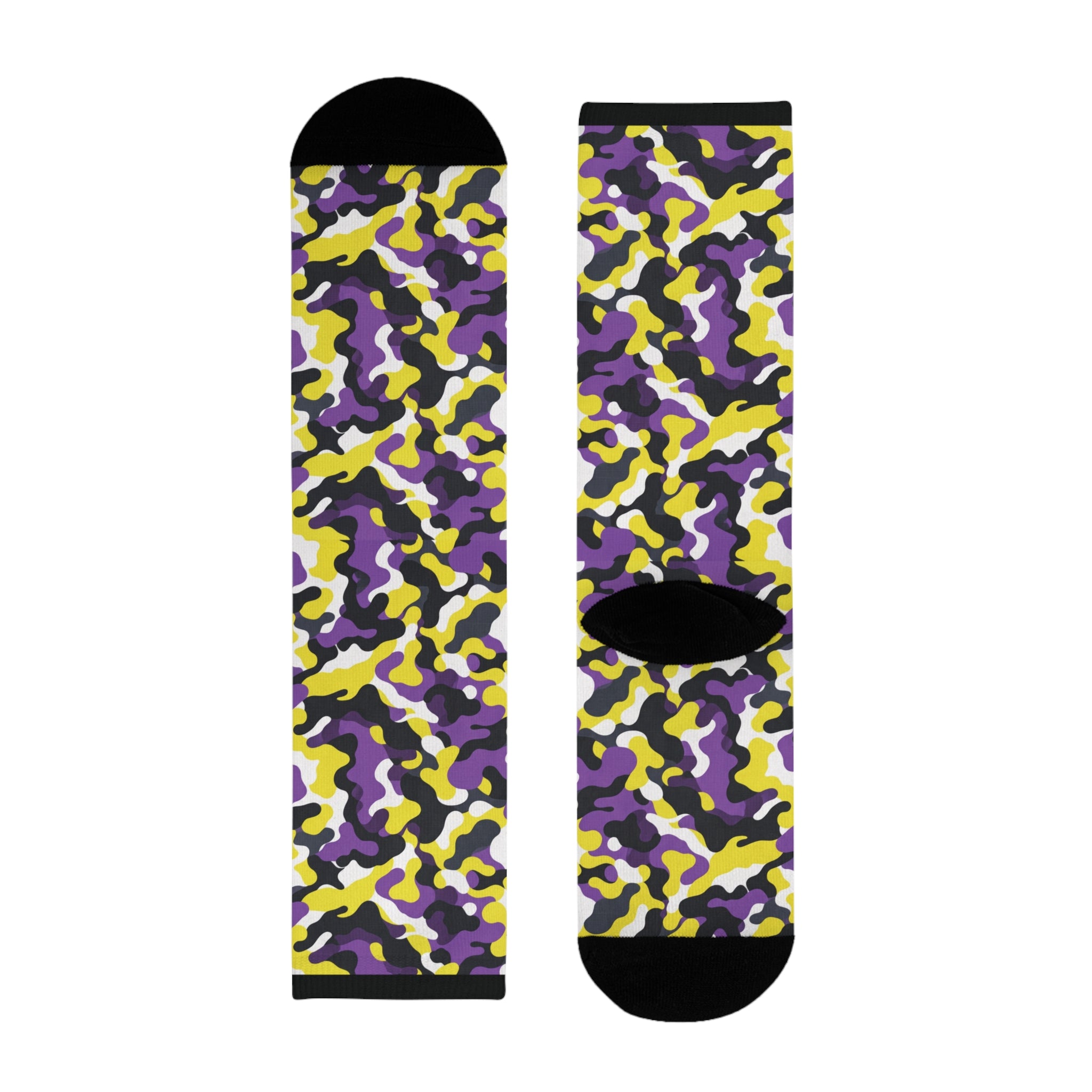 Non Binary Flag Camo Socks