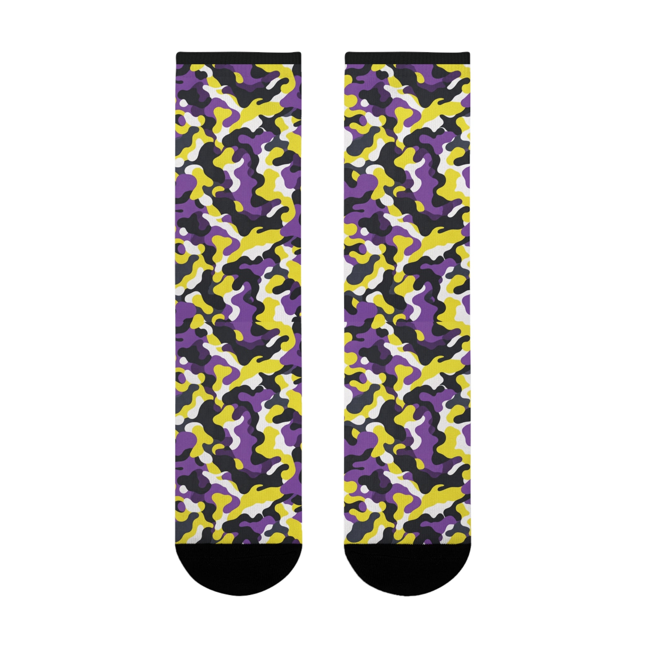 Non Binary Flag Camo Socks