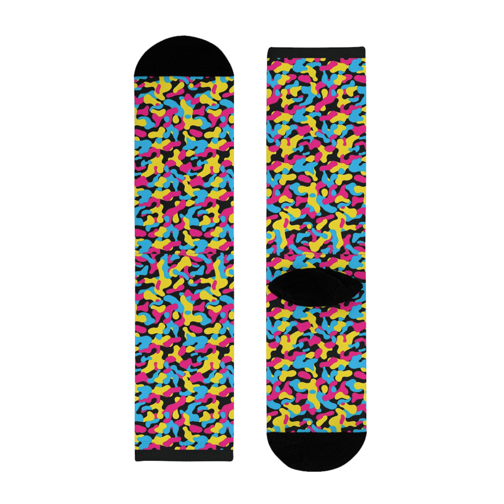 Pansexual Flag Camo Socks