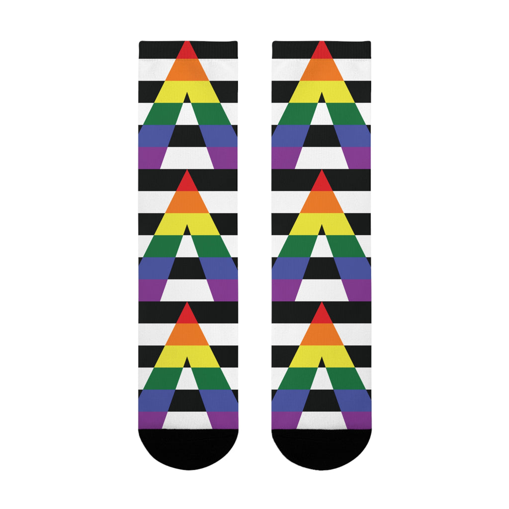 Straight Ally Flag Socks