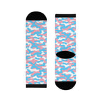 Transgender Flag Camo Socks