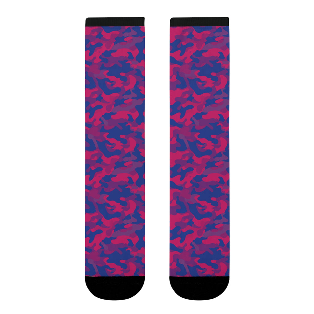 Bisexual Flag Camo Socks