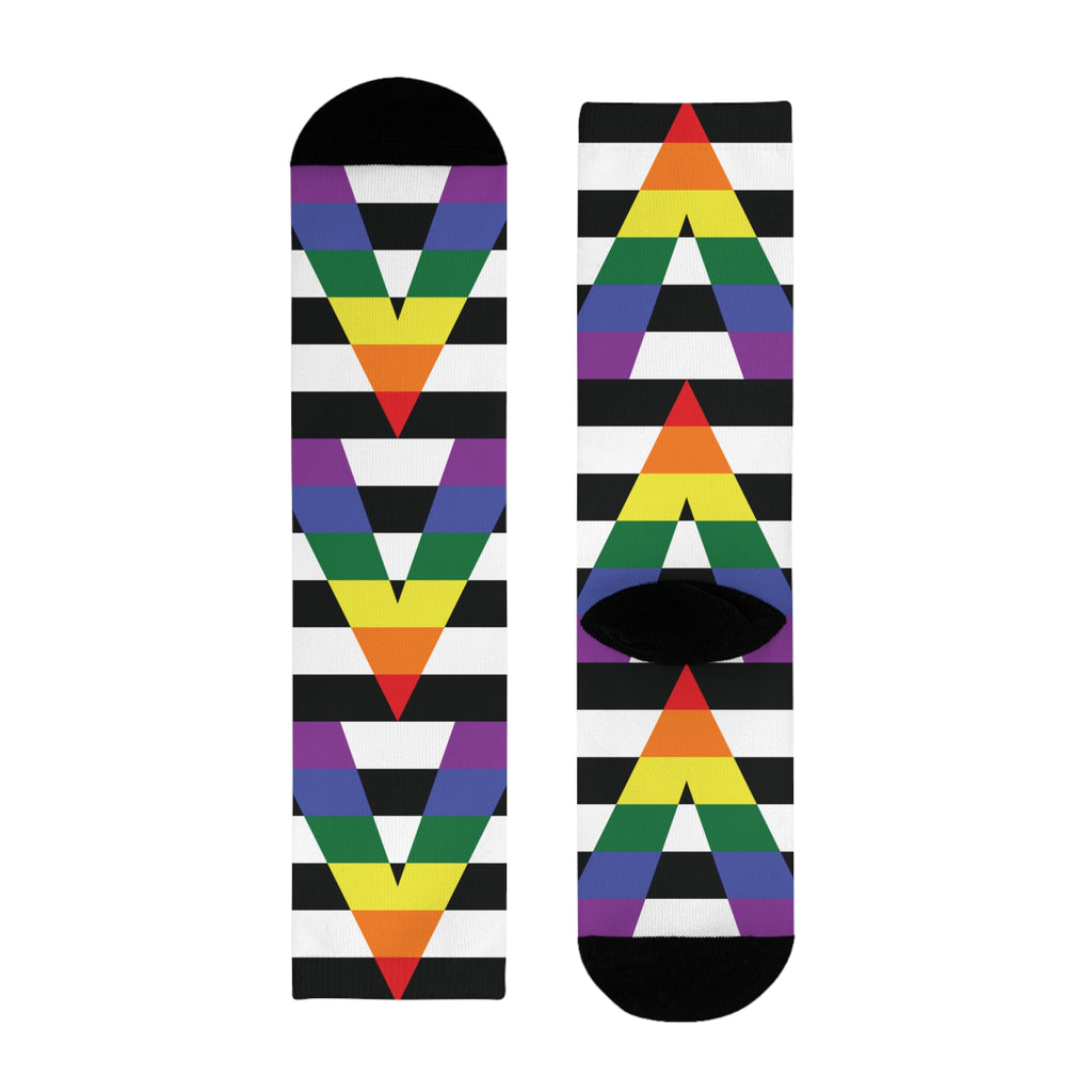 Straight Ally Flag Socks