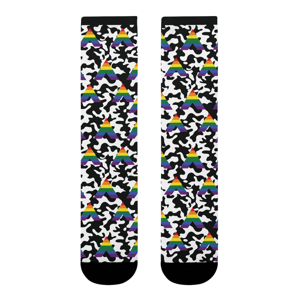 Straight Ally Flag Camo Socks
