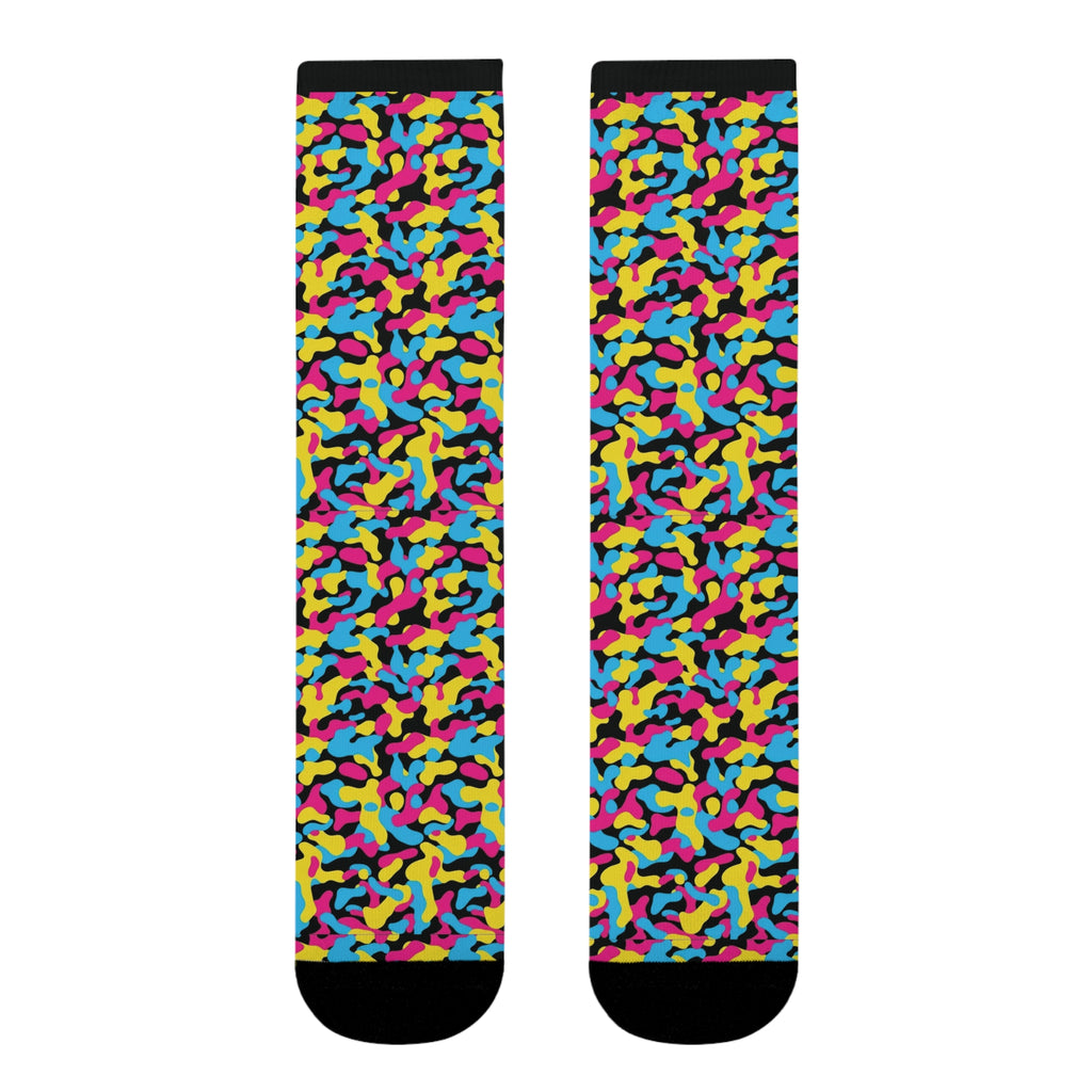 Pansexual Flag Camo Socks