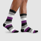 Asexual Flag Socks