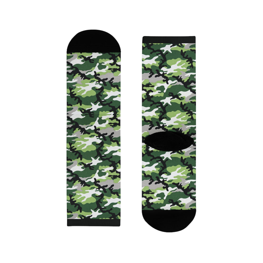 Aromantic Flag Camo Socks