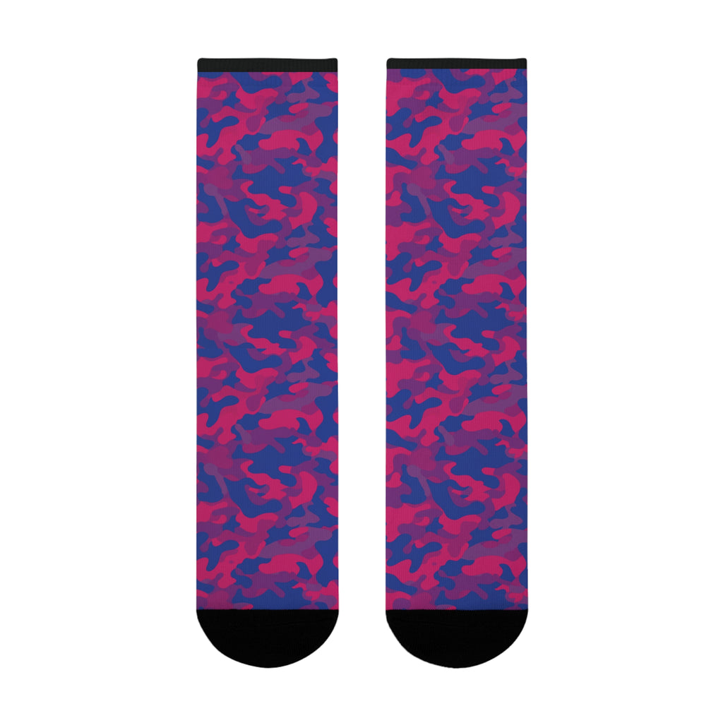 Bisexual Flag Camo Socks