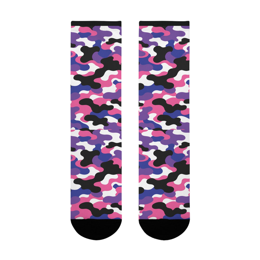 Genderfluid Flag Camo Socks