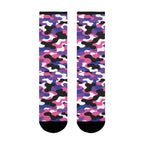 Genderfluid Flag Camo Socks