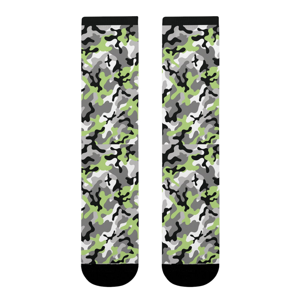 Agender Flag Camo Socks