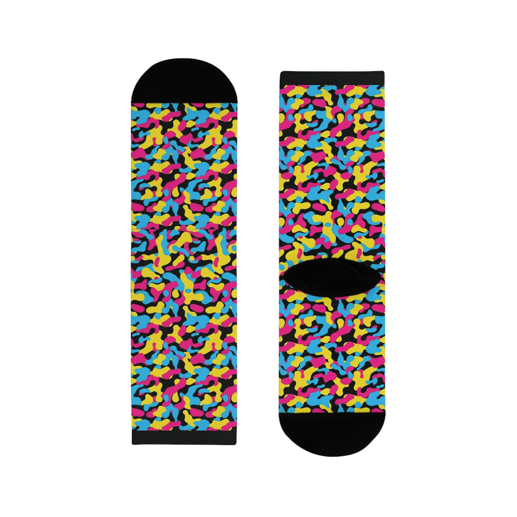 Pansexual Flag Camo Socks