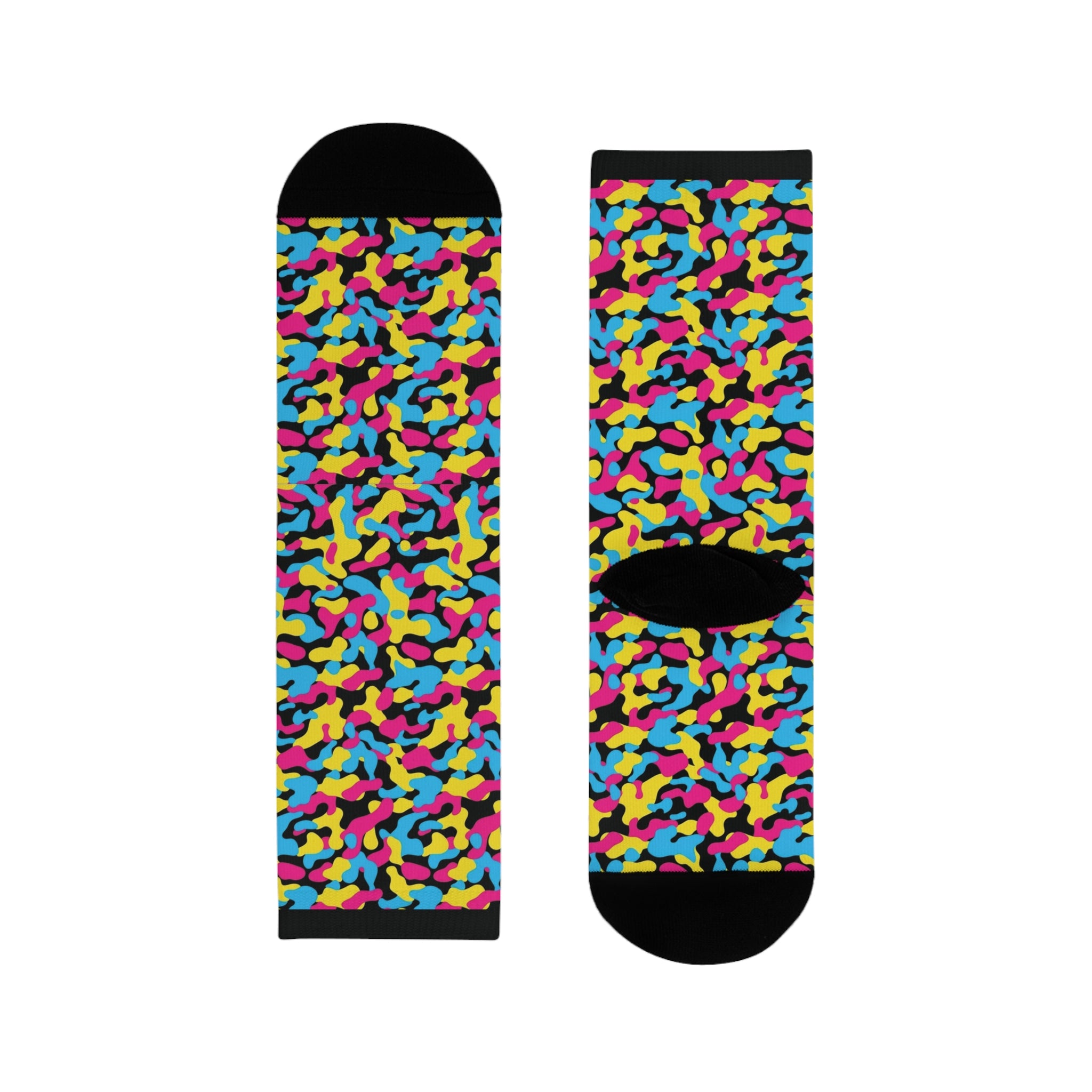 Pansexual Flag Camo Socks
