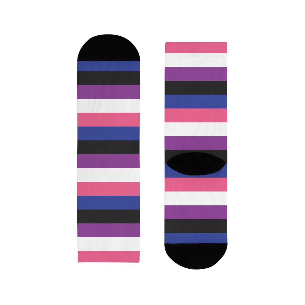Genderfluid Flag Socks