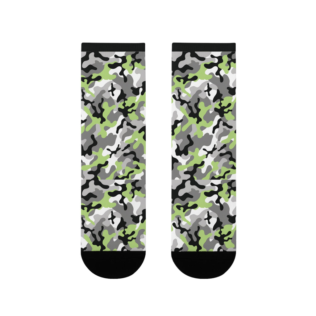 Agender Flag Camo Socks