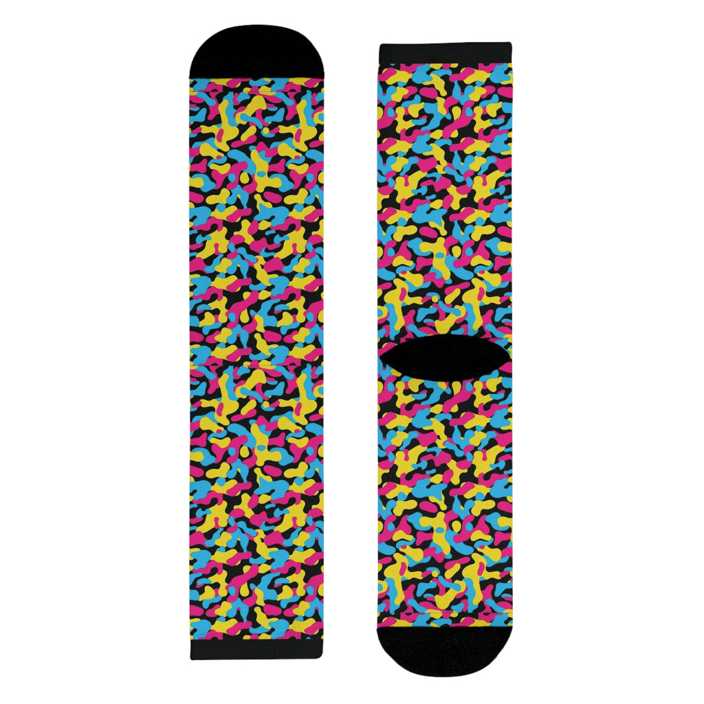 Pansexual Flag Camo Socks