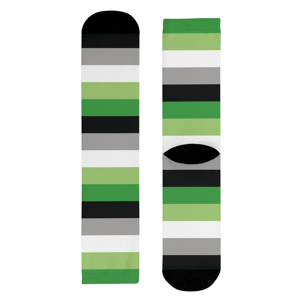 Aromantic Flag Socks