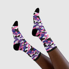Genderfluid Flag Camo Socks